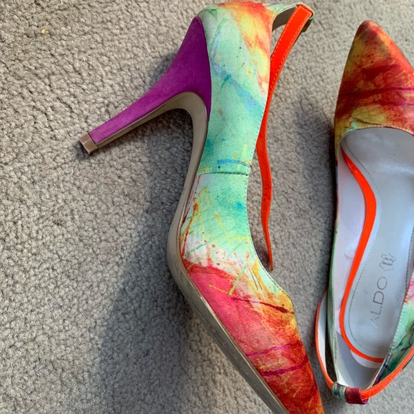Aldo rainbow splash heels - Picture 5 of 5